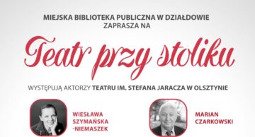 Zaproszenie na spektakl do działdowskiej MBP