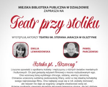 Zaproszenie na spektakl do działdowskiej MBP