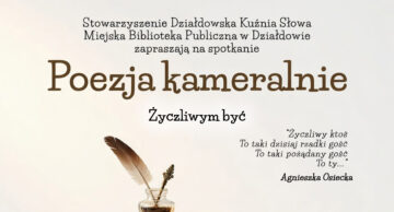 Zaproszenie na spotkanie z cyklu „Poezja kameralnie” do działdowskiej MBP