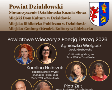 Zaproszenie na Powiatowe Wieczory z Poezją i Prozą 2026 w czerwcu i lipcu