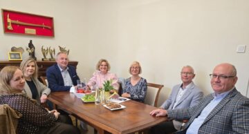 Spotkanie z niemiecką delegacją z partnerskiej szkoły w działdowskim II LO