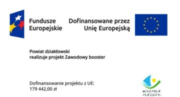 „Zawodowy Booster”. Projekt dofinansowany ze środków UE