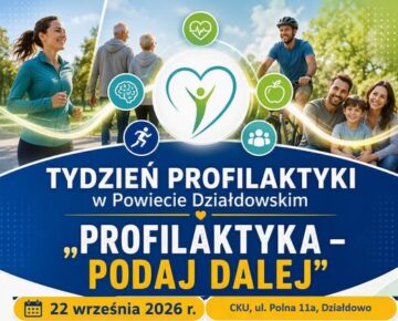 Zaproszenie do udziału w odczytach w ramach akcji "Profilaktyka - podaj dalej"