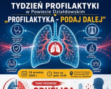 Zaproszenie na wykład w ramach akcji "Profilaktyka - podaj dalej"