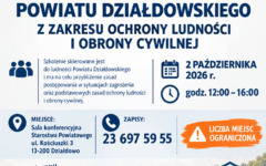 Zaproszenie do udziału w bezpłatnym szkoleniu z zakresu ochrony ludności i obrony cywilnej
