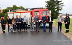 Uroczysty odbiór inwestycji „Przebudowa drogi powiatowej nr 1255N na odcinku Tuczki – Koszelewy”.