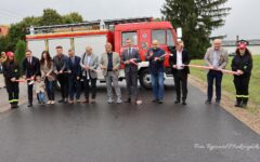 Uroczysty odbiór inwestycji „Przebudowa drogi powiatowej nr 1255N na odcinku Tuczki – Koszelewy”.