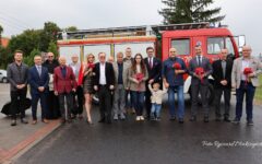 Uroczysty odbiór inwestycji „Przebudowa drogi powiatowej nr 1255N na odcinku Tuczki – Koszelewy”.