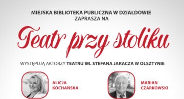Zaproszenie na spektakl „Czyścicielka” do działdowskiej MBP